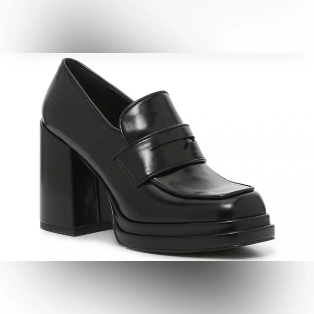 Steve Madden Black Loafers Slip-On Pingo Classic Design size 6M - Picture 6 of 8